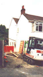 Footings in preparation